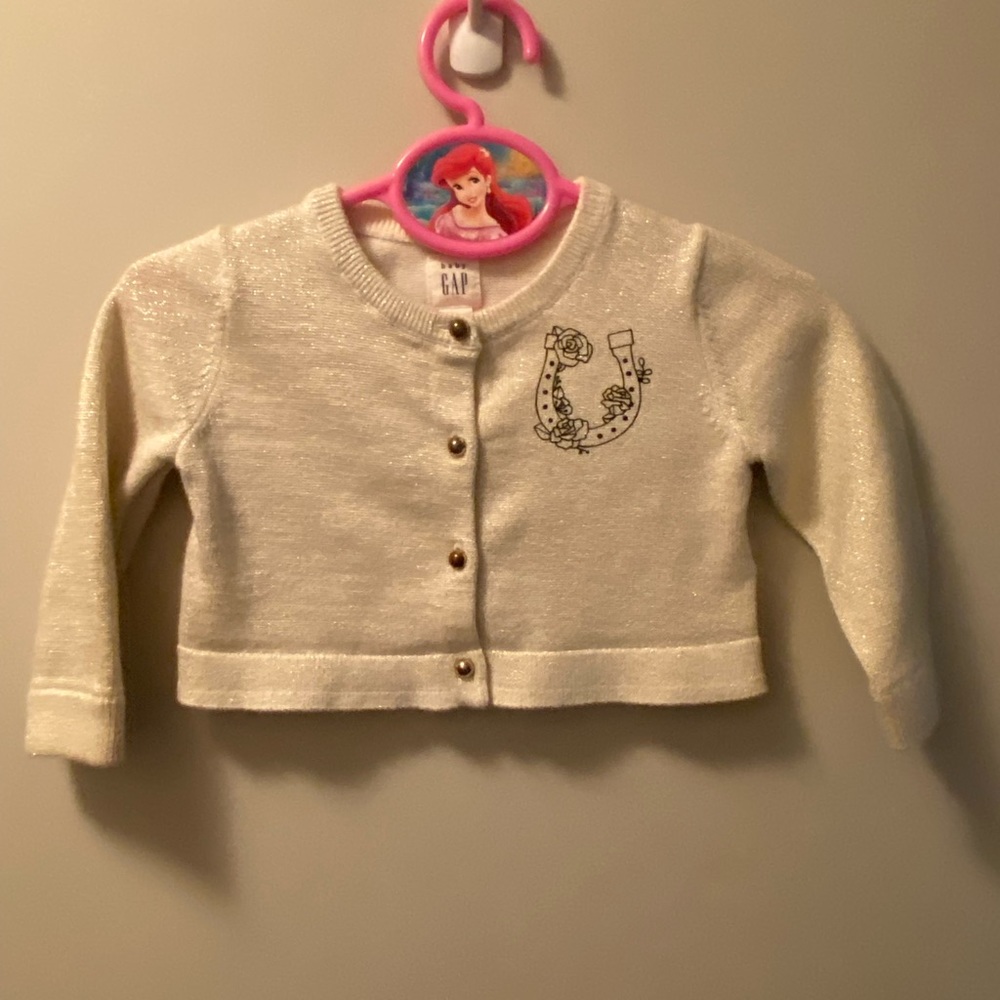 Sparkly Cardigan with Horseshoe